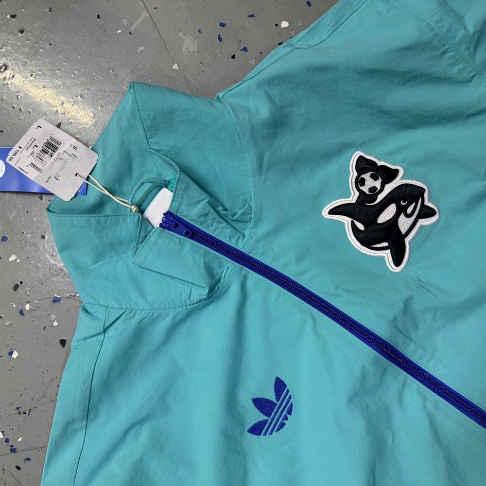 Adidas Seattle Sounders FC 88 OG Anthem Jacket Teal Blue JM5026 Mens Large NWT - Picture 6 of 7
